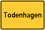 Place name sign Todenhagen