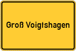 Place name sign Groß Voigtshagen