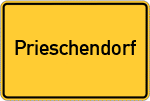 Place name sign Prieschendorf