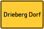 Place name sign Drieberg Dorf