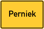 Place name sign Perniek