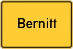 Place name sign Bernitt