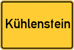 Place name sign Kühlenstein