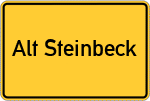 Place name sign Alt Steinbeck