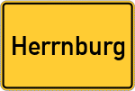 Place name sign Herrnburg