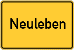 Place name sign Neuleben