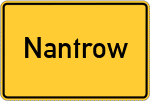 Place name sign Nantrow