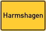 Place name sign Harmshagen