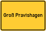 Place name sign Groß Pravtshagen