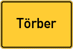 Place name sign Törber