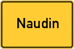 Place name sign Naudin