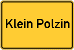 Place name sign Klein Polzin