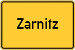 Place name sign Zarnitz