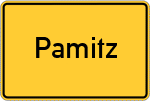 Place name sign Pamitz