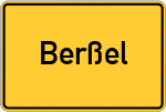 Place name sign Berßel