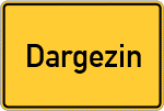 Place name sign Dargezin
