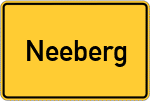Place name sign Neeberg
