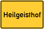 Place name sign Heilgeisthof