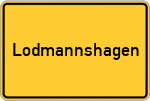 Place name sign Lodmannshagen