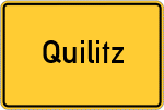 Place name sign Quilitz