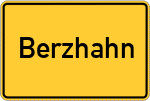 Place name sign Berzhahn