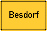 Place name sign Besdorf