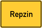Place name sign Repzin