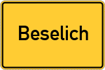 Place name sign Beselich