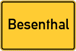 Place name sign Besenthal