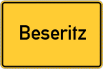 Place name sign Beseritz
