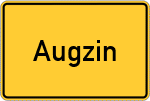 Place name sign Augzin