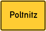 Place name sign Poltnitz