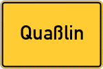 Place name sign Quaßlin