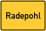 Place name sign Radepohl