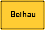 Place name sign Bethau