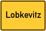 Place name sign Lobkevitz