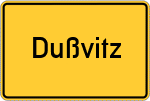 Place name sign Dußvitz