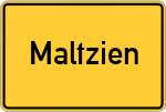 Place name sign Maltzien