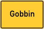 Place name sign Gobbin