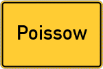 Place name sign Poissow