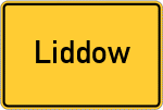 Place name sign Liddow