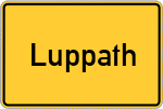 Place name sign Luppath