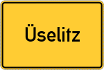 Place name sign Üselitz