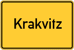 Place name sign Krakvitz