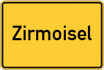 Place name sign Zirmoisel