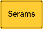 Place name sign Serams