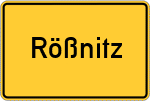 Place name sign Rößnitz