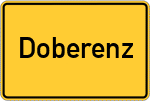 Place name sign Doberenz
