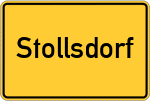 Place name sign Stollsdorf