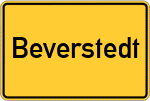 Place name sign Beverstedt